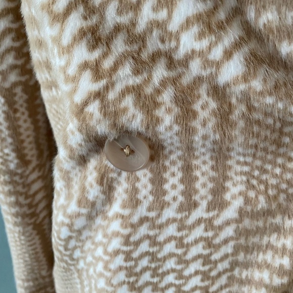 Elie Tahari Faux Fur double breasted coat - Picture 11 of 13